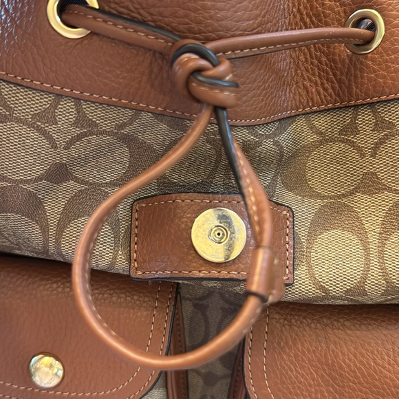 Coach Pennie Backpack in signature canvas. - Picture 4 of 10